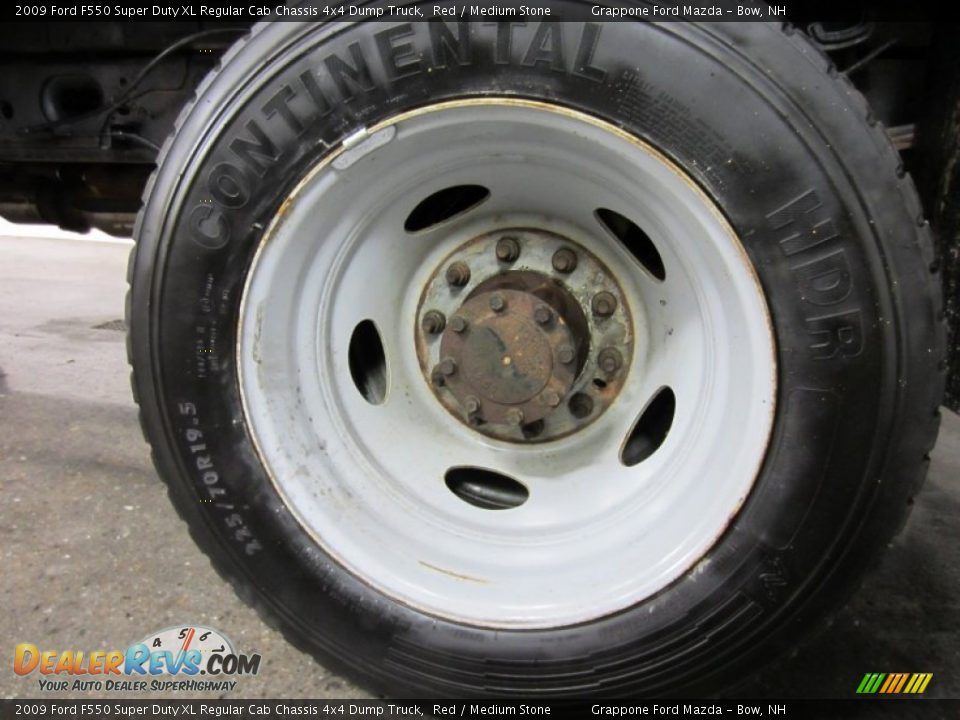 2009 Ford F550 Super Duty XL Regular Cab Chassis 4x4 Dump Truck Wheel Photo #8