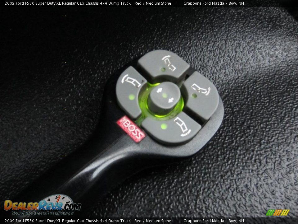 2009 Ford F550 Super Duty XL Regular Cab Chassis 4x4 Dump Truck Red / Medium Stone Photo #22