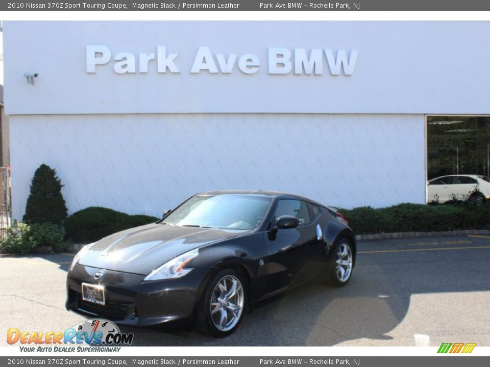 2010 Nissan 370Z Sport Touring Coupe Magnetic Black / Persimmon Leather Photo #1