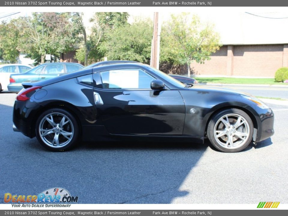 2010 Nissan 370Z Sport Touring Coupe Magnetic Black / Persimmon Leather Photo #4