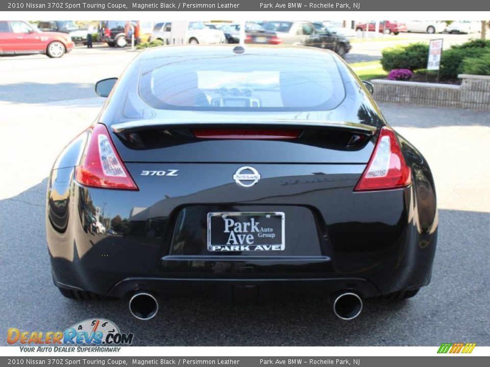 2010 Nissan 370Z Sport Touring Coupe Magnetic Black / Persimmon Leather Photo #6