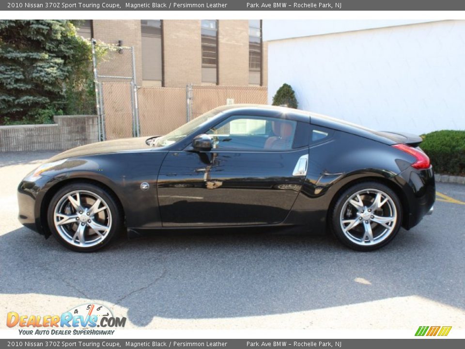 2010 Nissan 370Z Sport Touring Coupe Magnetic Black / Persimmon Leather Photo #8