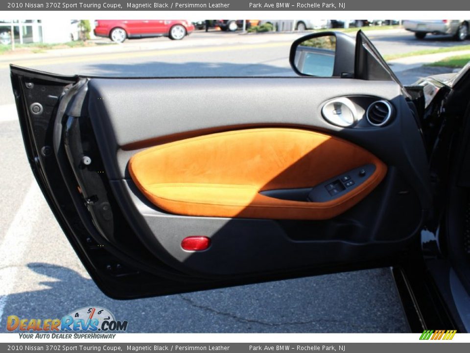 2010 Nissan 370Z Sport Touring Coupe Magnetic Black / Persimmon Leather Photo #9