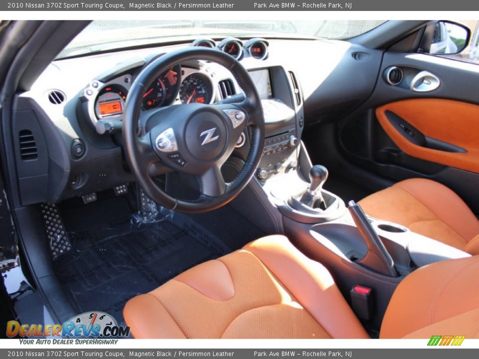 Persimmon Leather Interior - 2010 Nissan 370Z Sport Touring Coupe Photo #11
