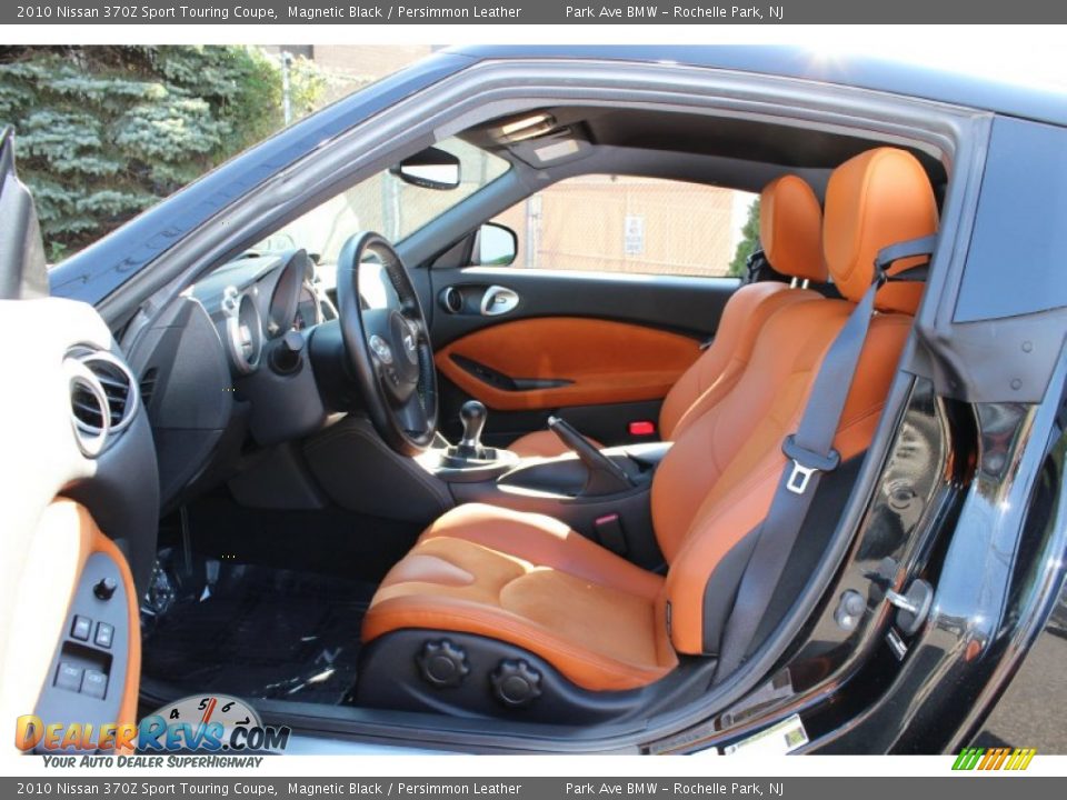 Persimmon Leather Interior - 2010 Nissan 370Z Sport Touring Coupe Photo #12