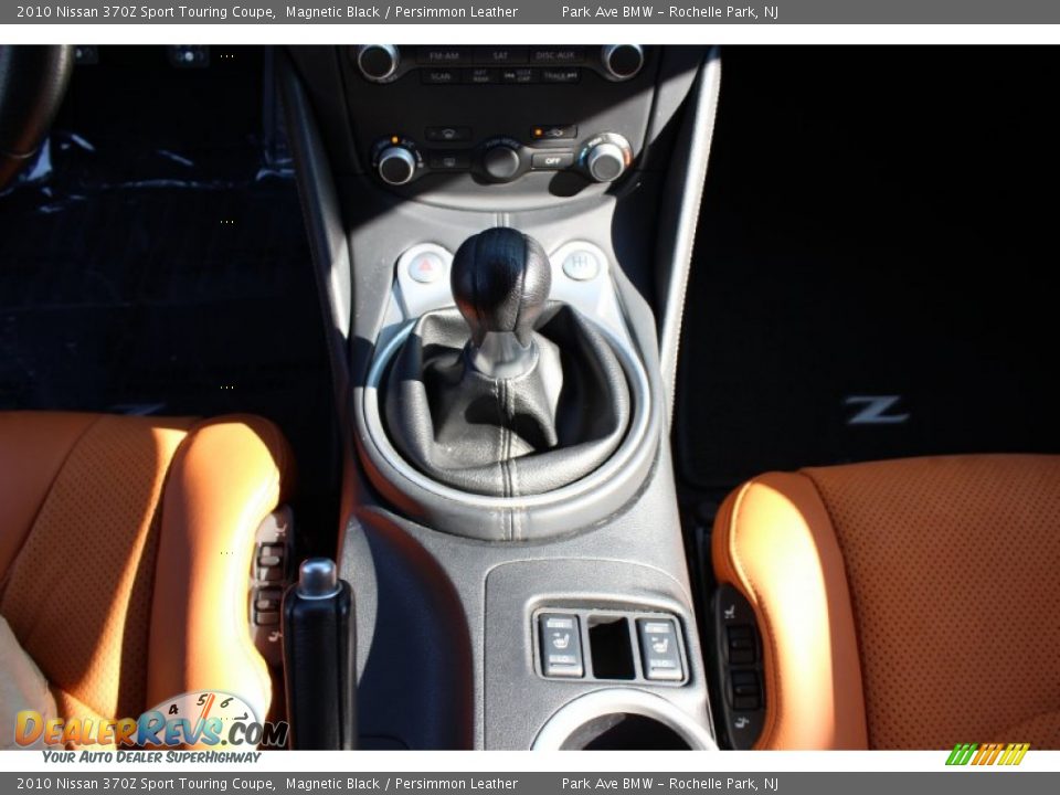 2010 Nissan 370Z Sport Touring Coupe Magnetic Black / Persimmon Leather Photo #19