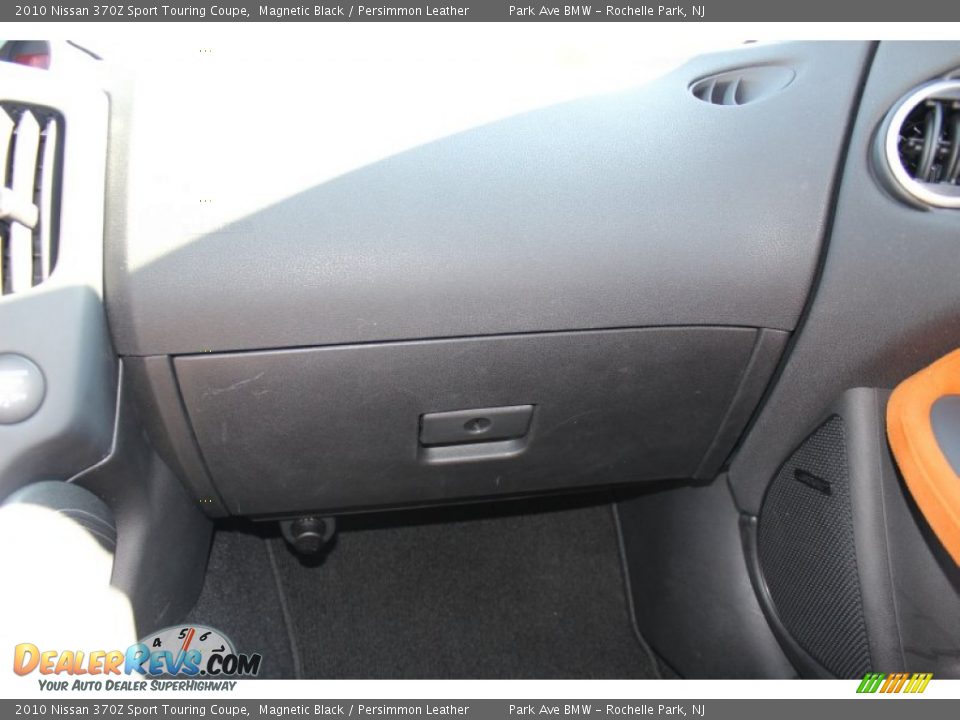 2010 Nissan 370Z Sport Touring Coupe Magnetic Black / Persimmon Leather Photo #20