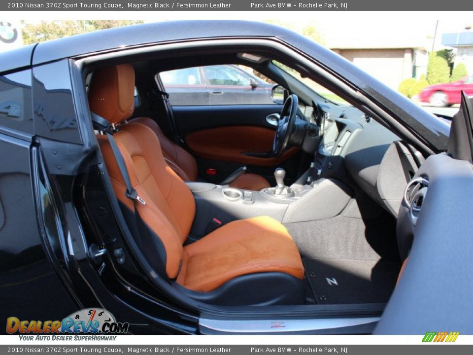 2010 Nissan 370Z Sport Touring Coupe Magnetic Black / Persimmon Leather Photo #25