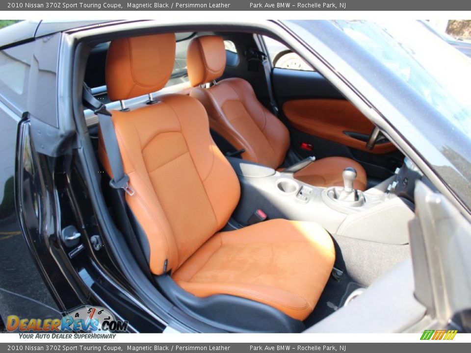 2010 Nissan 370Z Sport Touring Coupe Magnetic Black / Persimmon Leather Photo #26