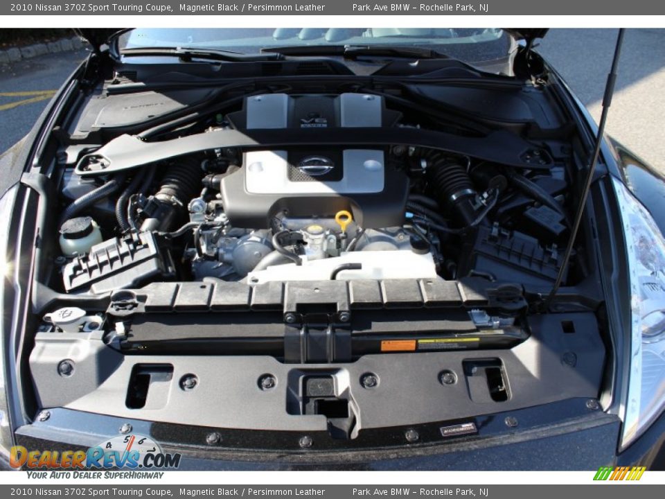 2010 Nissan 370Z Sport Touring Coupe Magnetic Black / Persimmon Leather Photo #27