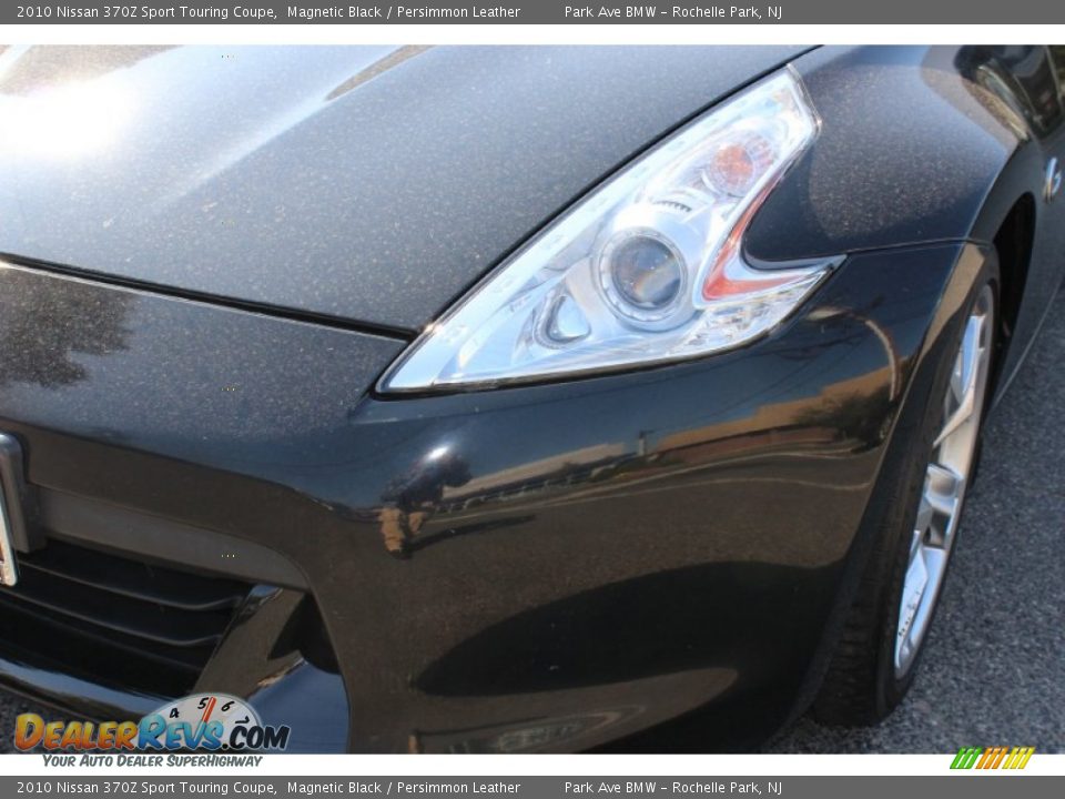 2010 Nissan 370Z Sport Touring Coupe Magnetic Black / Persimmon Leather Photo #28