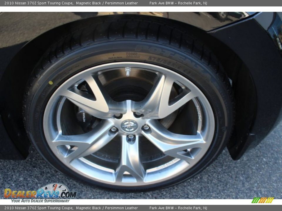 2010 Nissan 370Z Sport Touring Coupe Magnetic Black / Persimmon Leather Photo #30