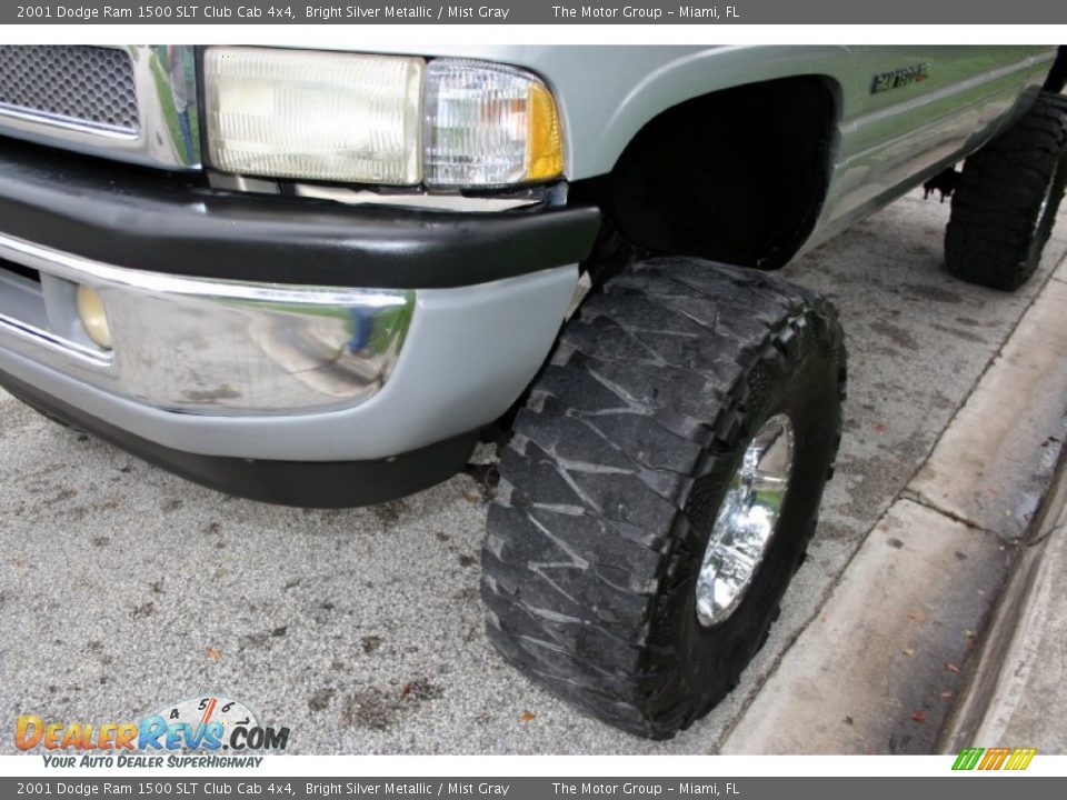 2001 Dodge Ram 1500 SLT Club Cab 4x4 Bright Silver Metallic / Mist Gray Photo #20