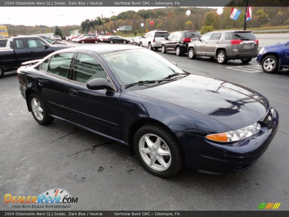 2004 Oldsmobile Alero GL1 Sedan Dark Blue / Neutral Photo #7