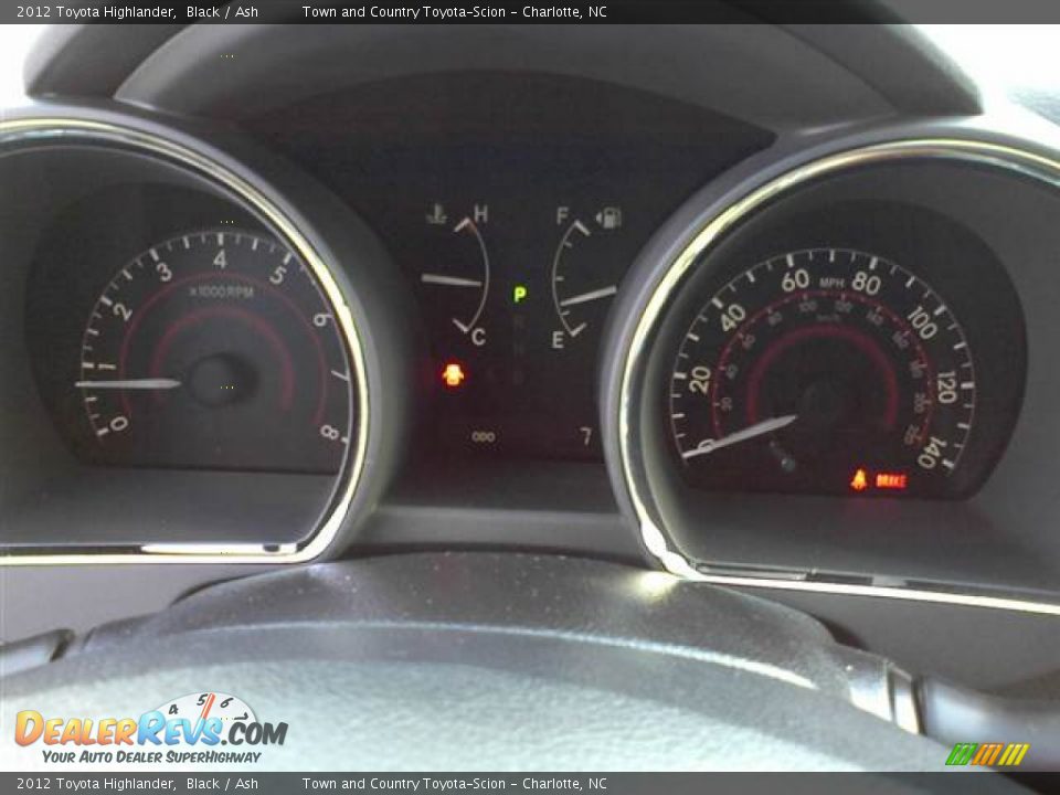 2012 Toyota Highlander Black / Ash Photo #8