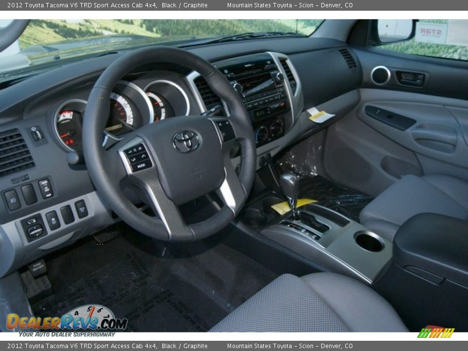 Graphite Interior - 2012 Toyota Tacoma V6 TRD Sport Access Cab 4x4 Photo #5