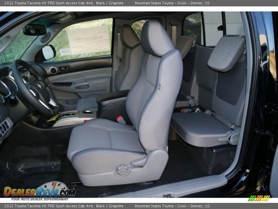 Graphite Interior - 2012 Toyota Tacoma V6 TRD Sport Access Cab 4x4 Photo #8