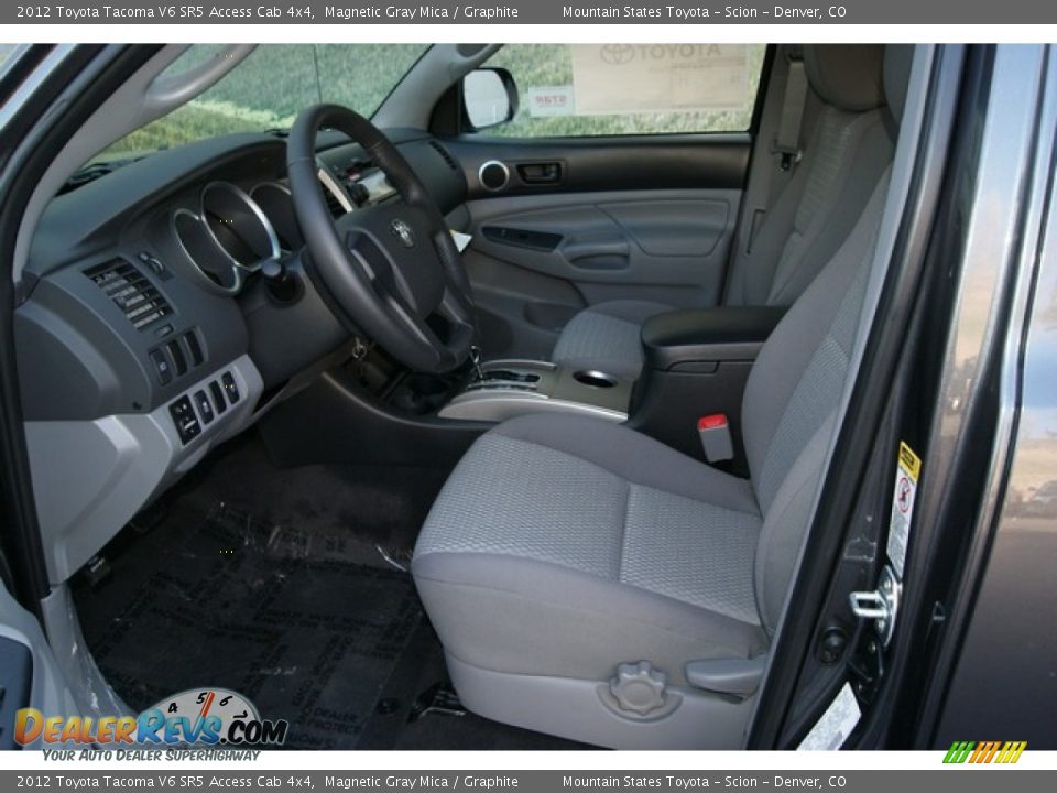 Graphite Interior 2012 Toyota Tacoma V6 Sr5 Access Cab 4x4