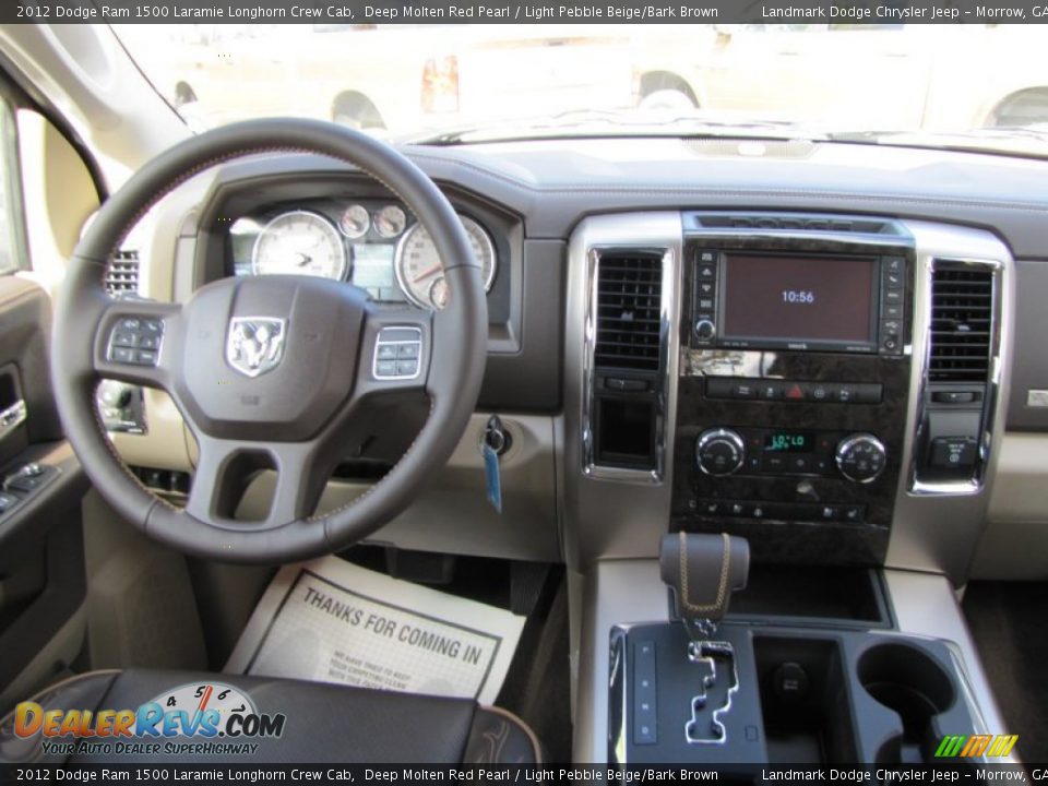 Dashboard of 2012 Dodge Ram 1500 Laramie Longhorn Crew Cab Photo #10