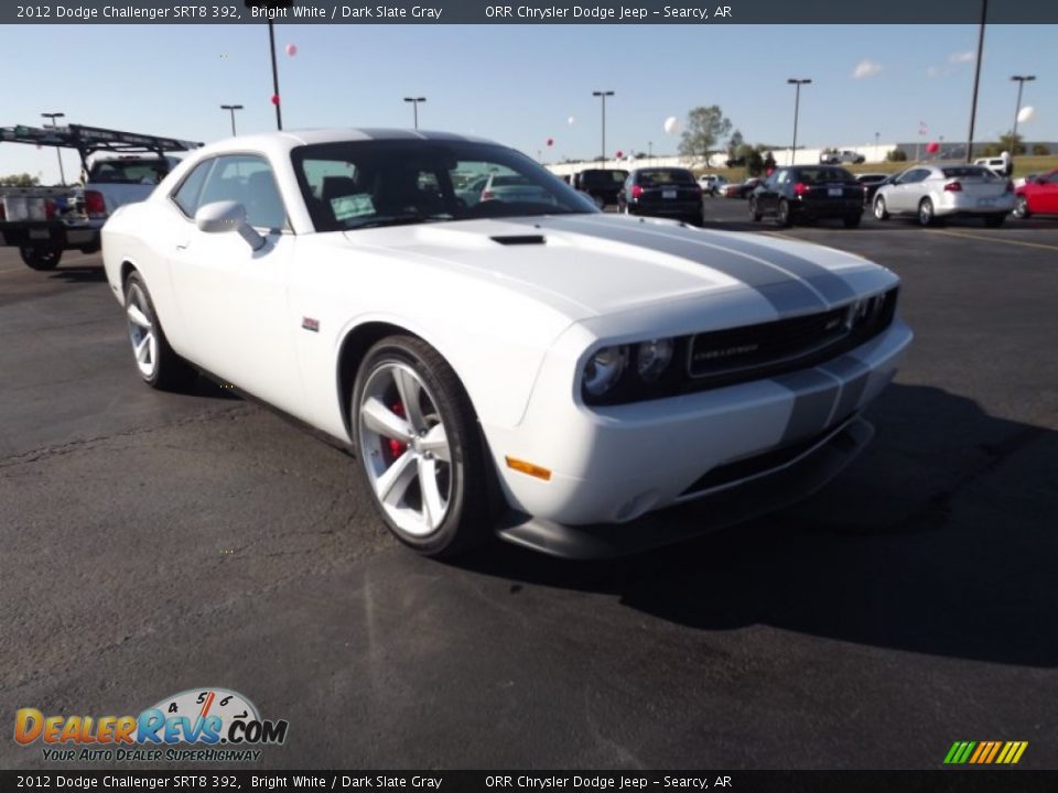 2012 Dodge Challenger SRT8 392 Bright White / Dark Slate Gray Photo #3