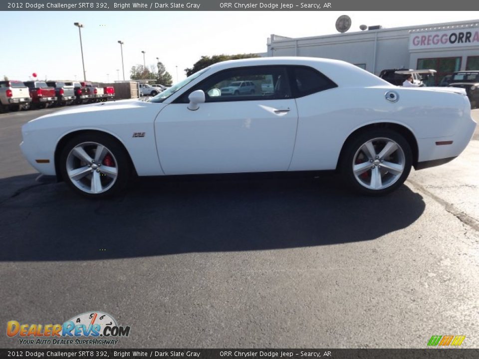 2012 Dodge Challenger SRT8 392 Bright White / Dark Slate Gray Photo #8