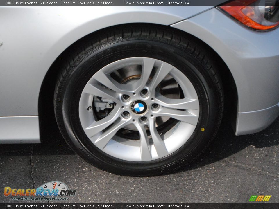 2008 BMW 3 Series 328i Sedan Titanium Silver Metallic / Black Photo #2