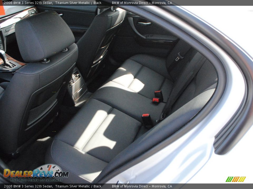 2008 BMW 3 Series 328i Sedan Titanium Silver Metallic / Black Photo #13