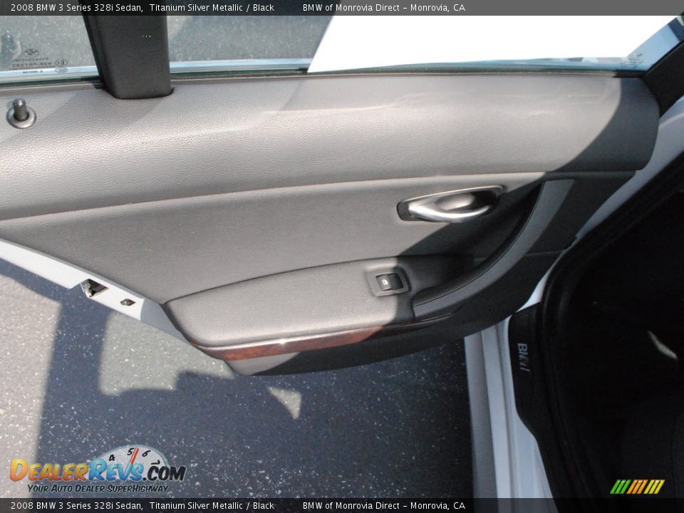 2008 BMW 3 Series 328i Sedan Titanium Silver Metallic / Black Photo #14