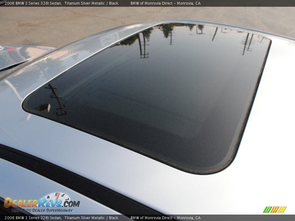 2008 BMW 3 Series 328i Sedan Titanium Silver Metallic / Black Photo #15