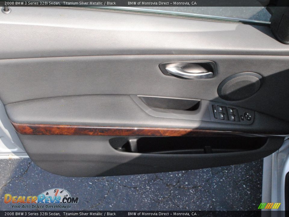 2008 BMW 3 Series 328i Sedan Titanium Silver Metallic / Black Photo #18