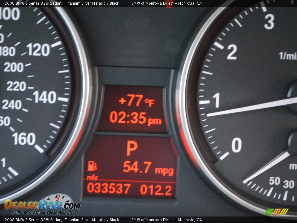 2008 BMW 3 Series 328i Sedan Titanium Silver Metallic / Black Photo #19