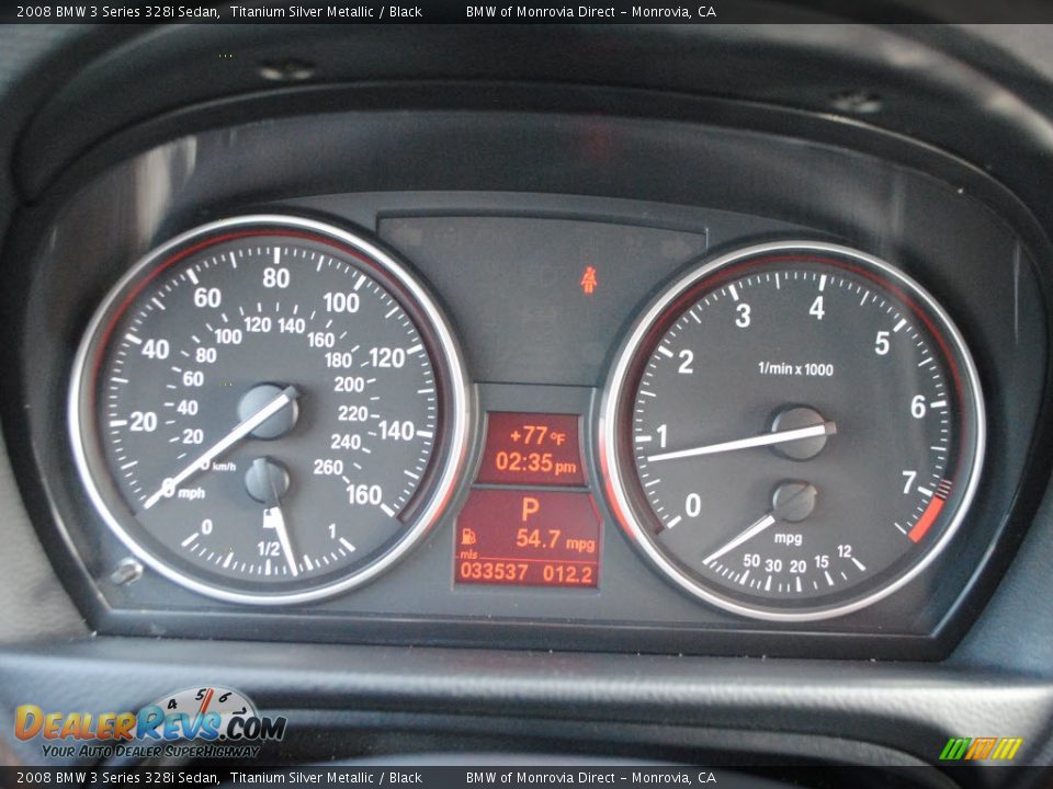 2008 BMW 3 Series 328i Sedan Titanium Silver Metallic / Black Photo #20