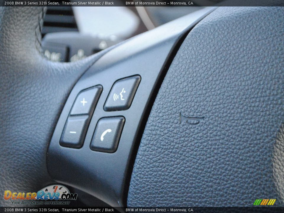 2008 BMW 3 Series 328i Sedan Titanium Silver Metallic / Black Photo #22