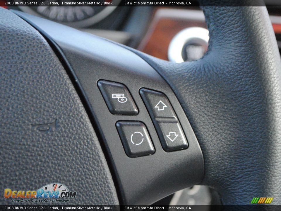2008 BMW 3 Series 328i Sedan Titanium Silver Metallic / Black Photo #23