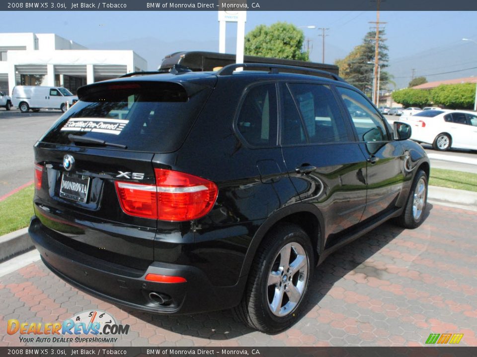 2008 BMW X5 3.0si Jet Black / Tobacco Photo #8