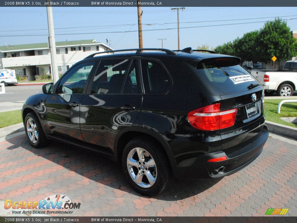 2008 BMW X5 3.0si Jet Black / Tobacco Photo #10