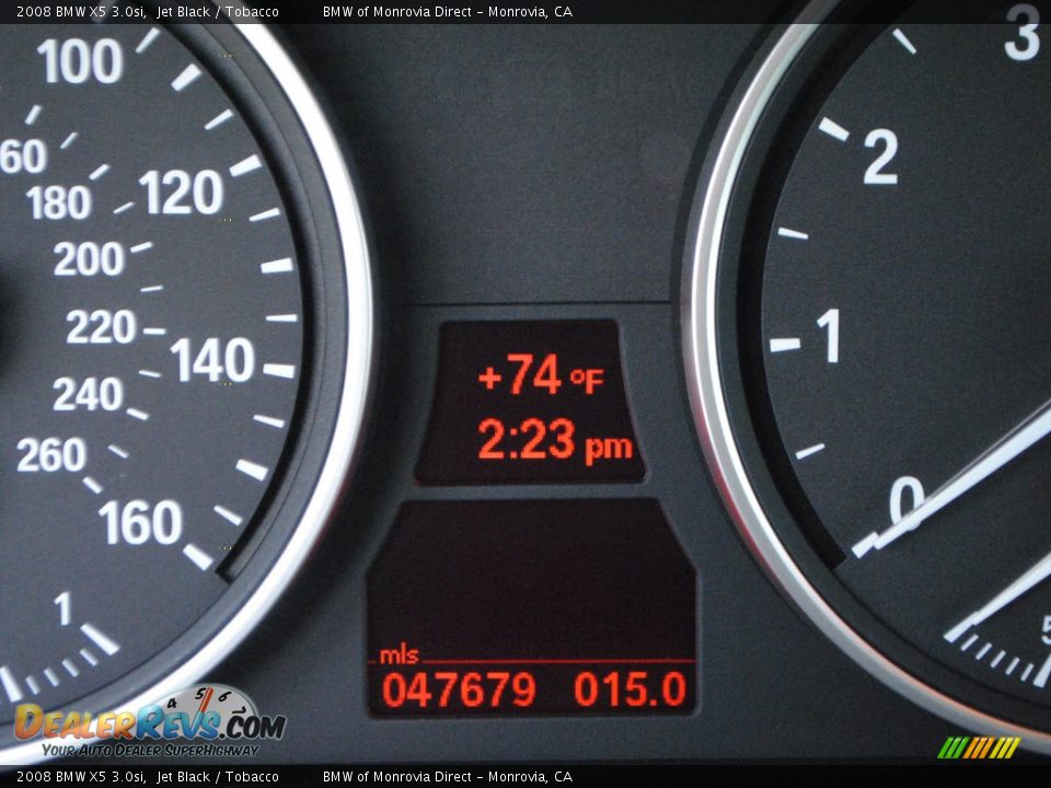 2008 BMW X5 3.0si Jet Black / Tobacco Photo #17