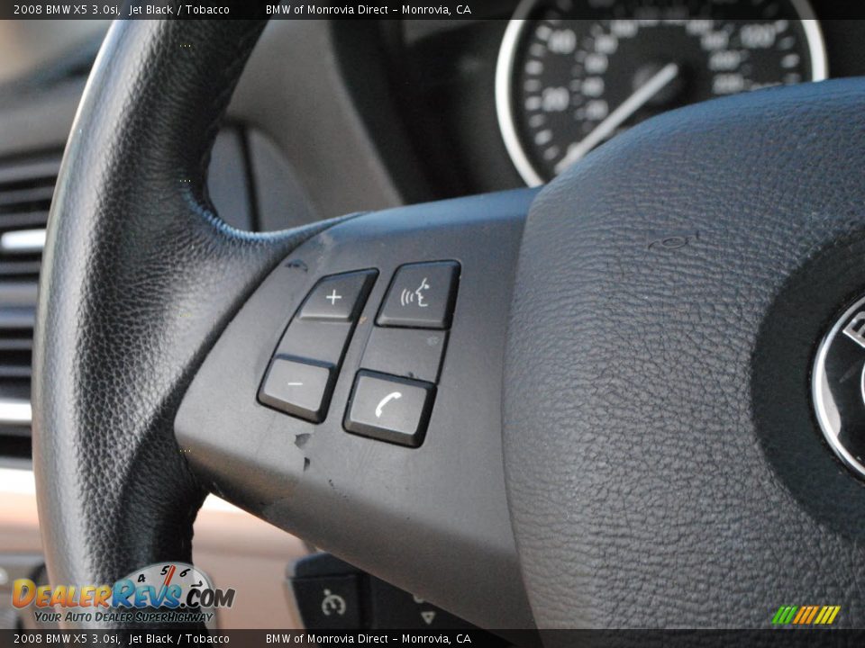 2008 BMW X5 3.0si Jet Black / Tobacco Photo #20