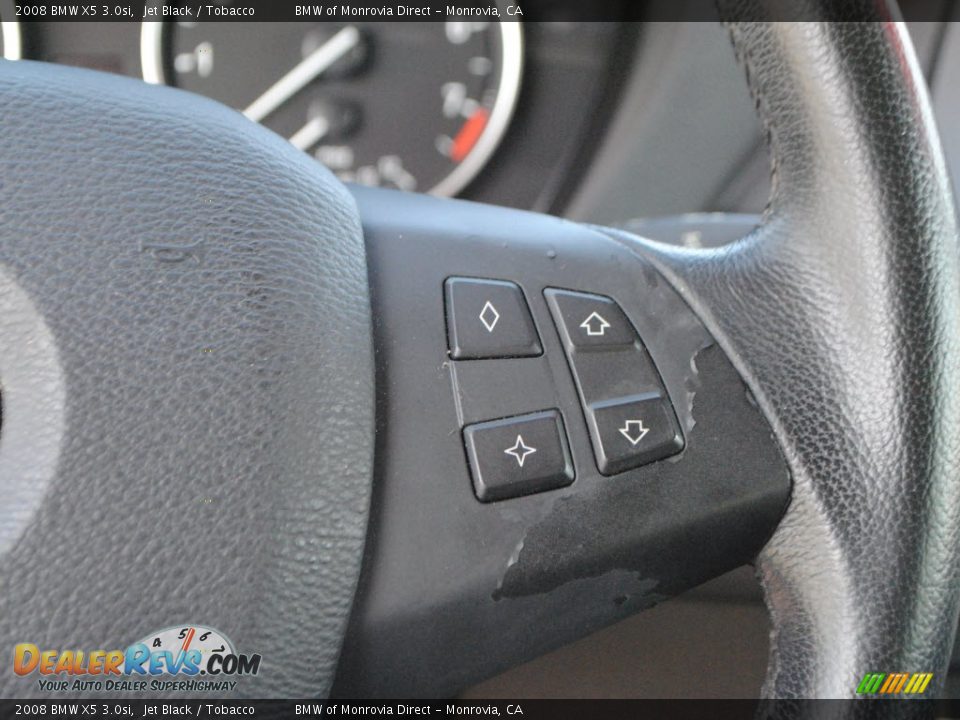 2008 BMW X5 3.0si Jet Black / Tobacco Photo #21