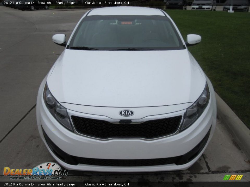 2012 Kia Optima LX Snow White Pearl / Beige Photo #6