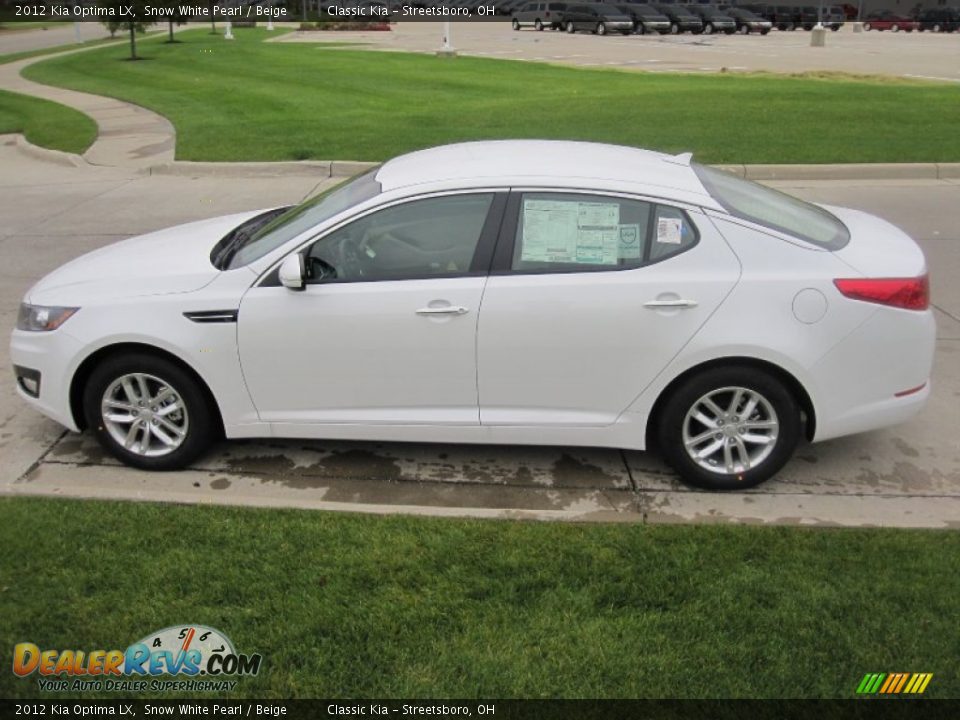 2012 Kia Optima LX Snow White Pearl / Beige Photo #10