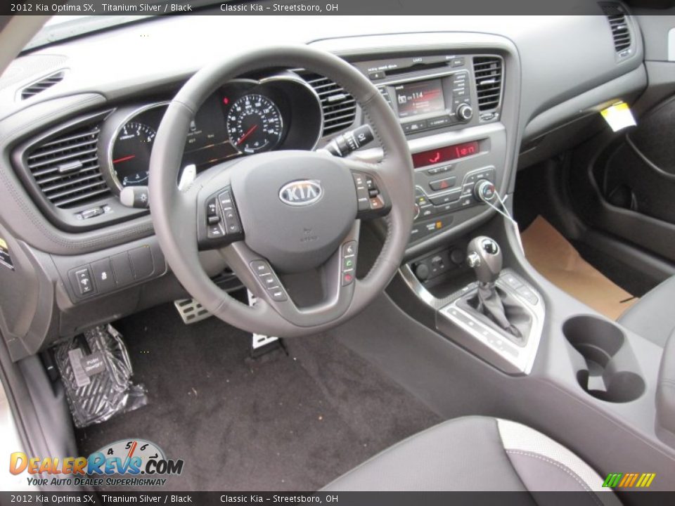 Black Interior 2012 Kia Optima Sx Photo 9 Dealerrevs Com