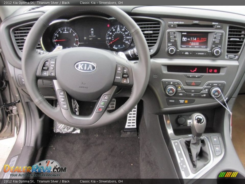 2012 Kia Optima SX Titanium Silver / Black Photo #10