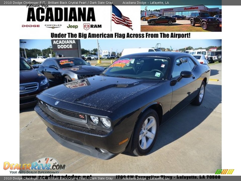 2010 Dodge Challenger R/T Brilliant Black Crystal Pearl / Dark Slate Gray Photo #1