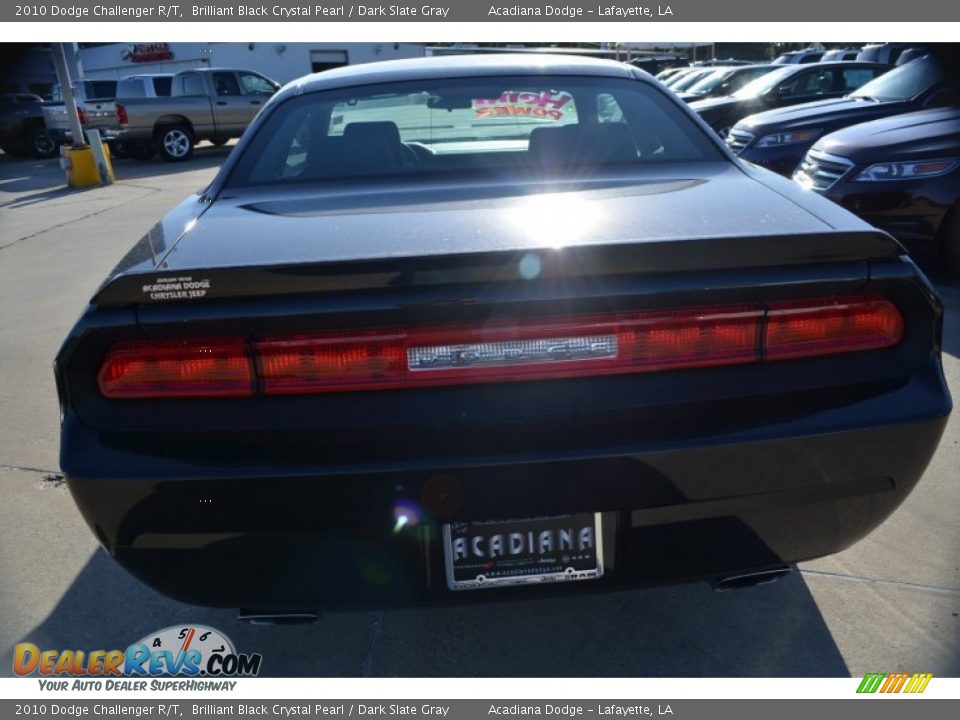2010 Dodge Challenger R/T Brilliant Black Crystal Pearl / Dark Slate Gray Photo #4