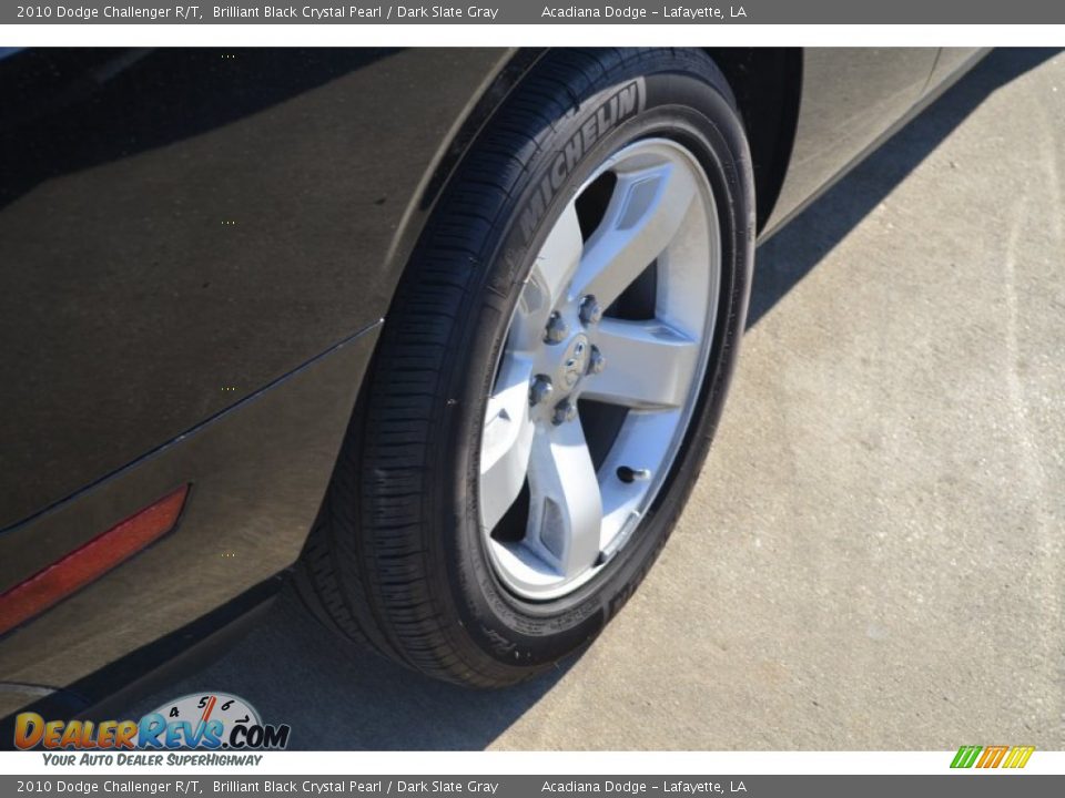 2010 Dodge Challenger R/T Brilliant Black Crystal Pearl / Dark Slate Gray Photo #6