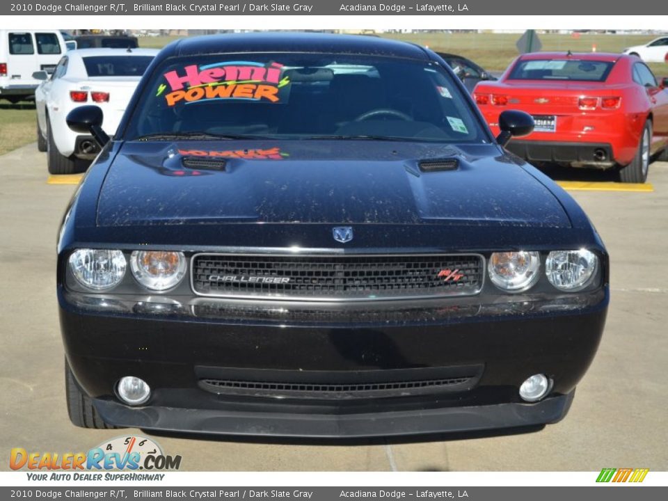 2010 Dodge Challenger R/T Brilliant Black Crystal Pearl / Dark Slate Gray Photo #8