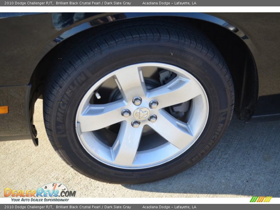 2010 Dodge Challenger R/T Brilliant Black Crystal Pearl / Dark Slate Gray Photo #10