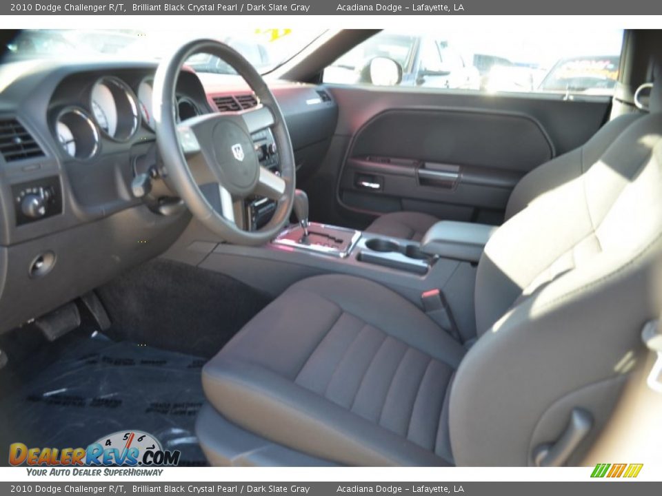 2010 Dodge Challenger R/T Brilliant Black Crystal Pearl / Dark Slate Gray Photo #14
