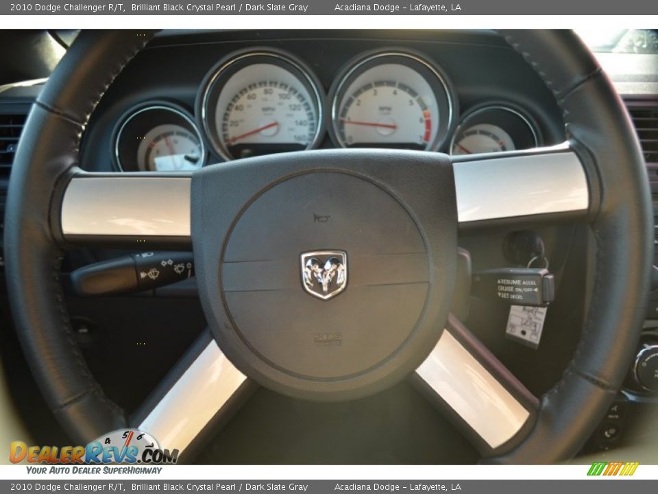 2010 Dodge Challenger R/T Brilliant Black Crystal Pearl / Dark Slate Gray Photo #18